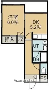 サンヴィレッヂはなぞの【2階】の間取り